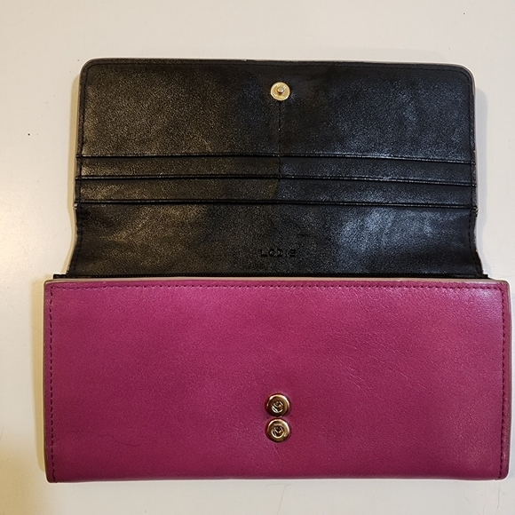 LODIS Pink Fuschia leather wallet - Picture 8 of 10